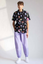 Lavender Nylon Joggers