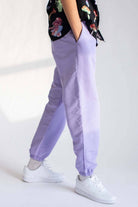 Lavender Nylon Joggers