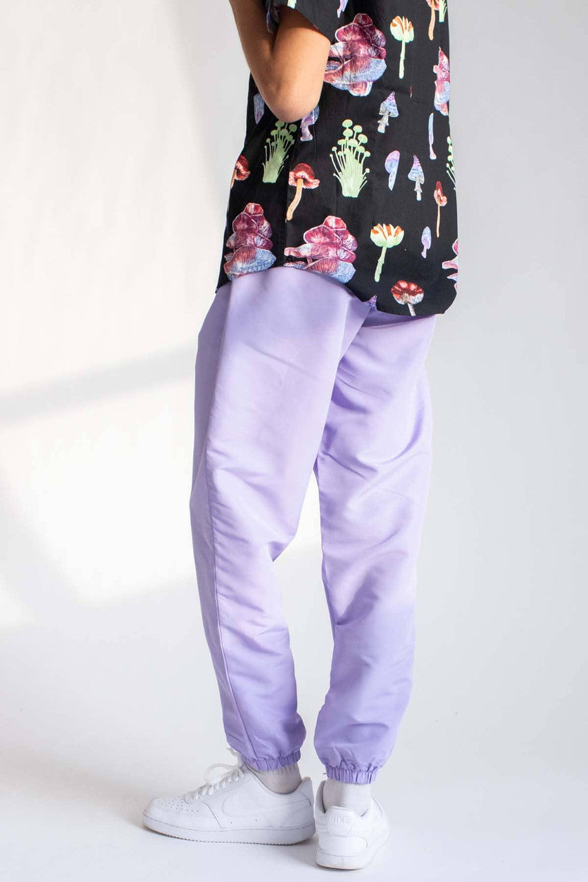 Lavender Nylon Joggers
