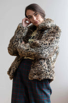 Leopard Print Fur Coat 1