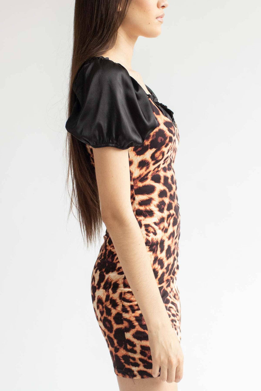Leopard Print Mini Dress