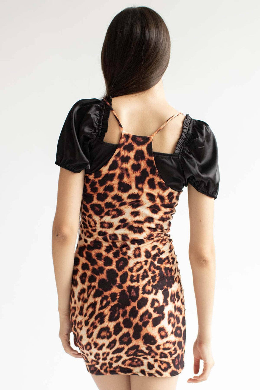 Leopard Print Mini Dress