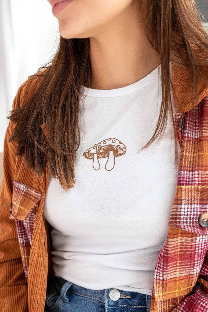 White Mushroom Tee