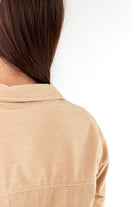 Light Brown Corduroy Flannel Shirt