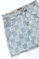 Light Daisy Denim Skirt