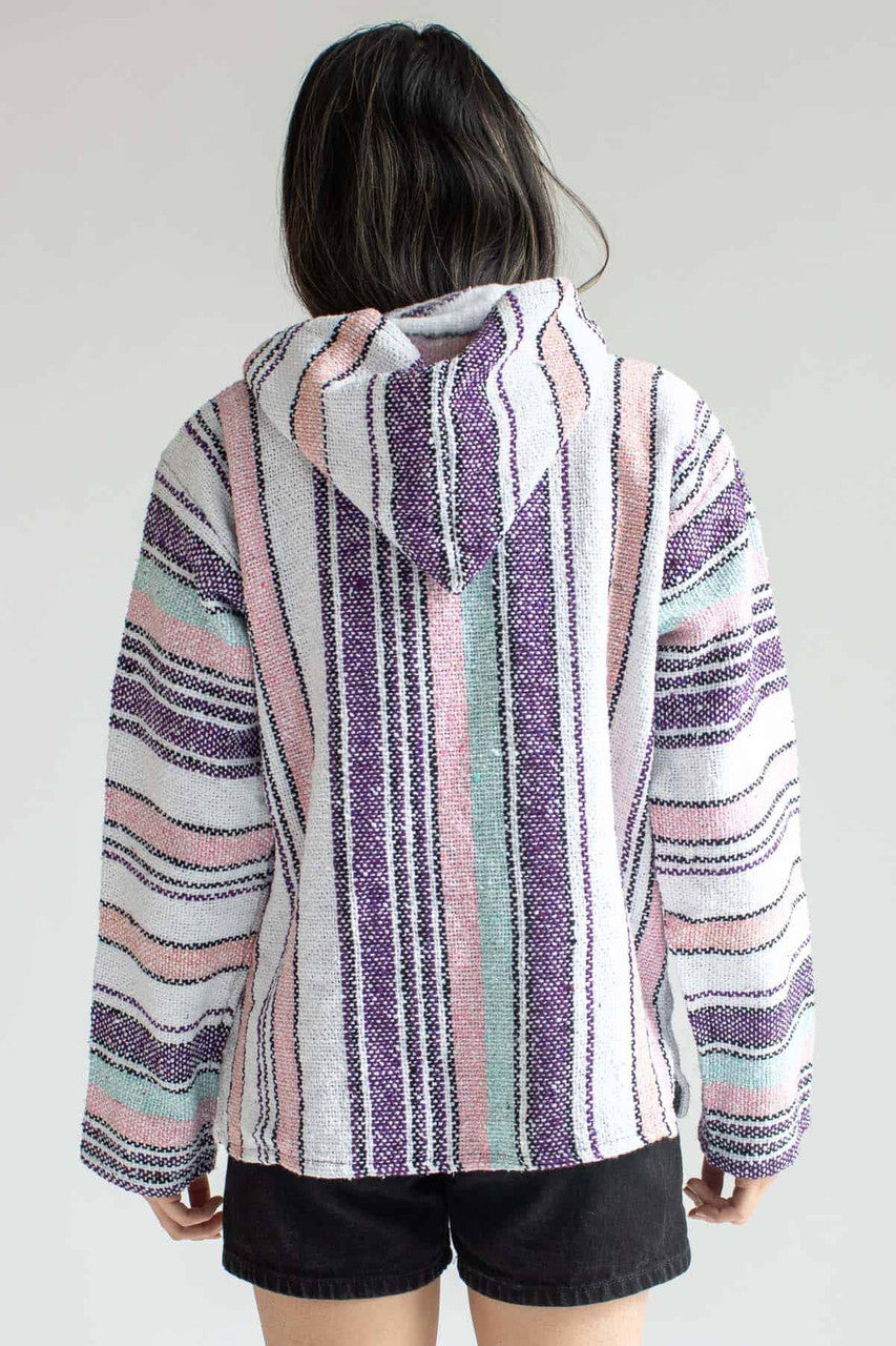 Lightweight Pastel Pink Baja Hoodie