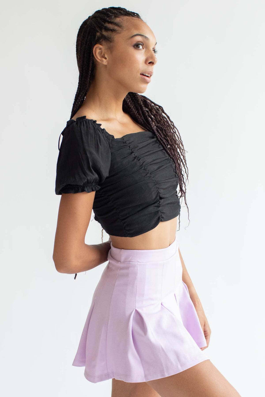 Lilac Pleated Tennis Skirt