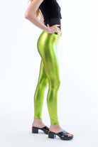 Lime Metallic Leggings
