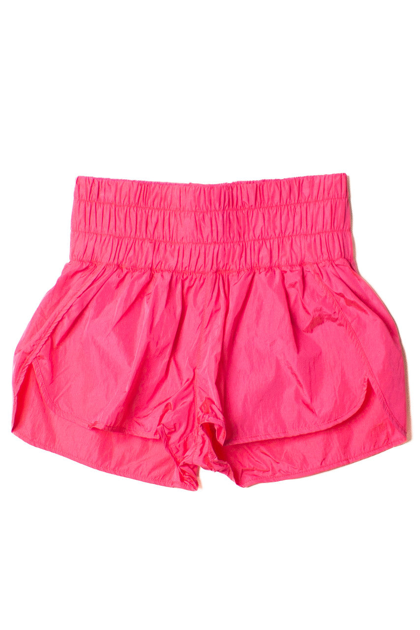 Fuchsia Lined Athletic Shorts