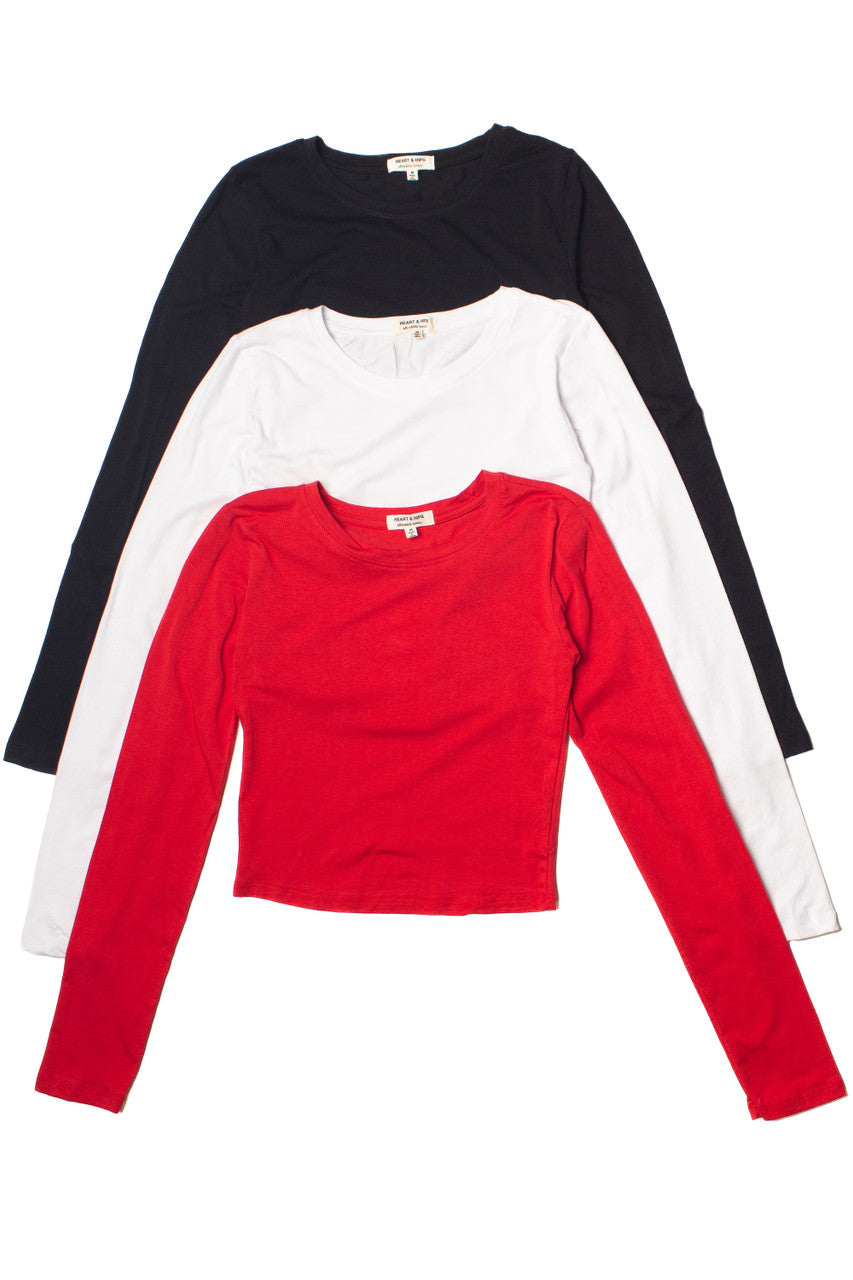 Long Sleeve Crew Neck Tee