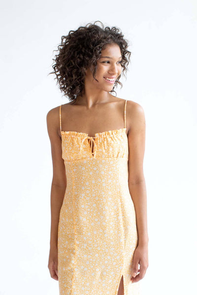Mango Ditsy Floral Milkmaid Midi Dress – Ragstock