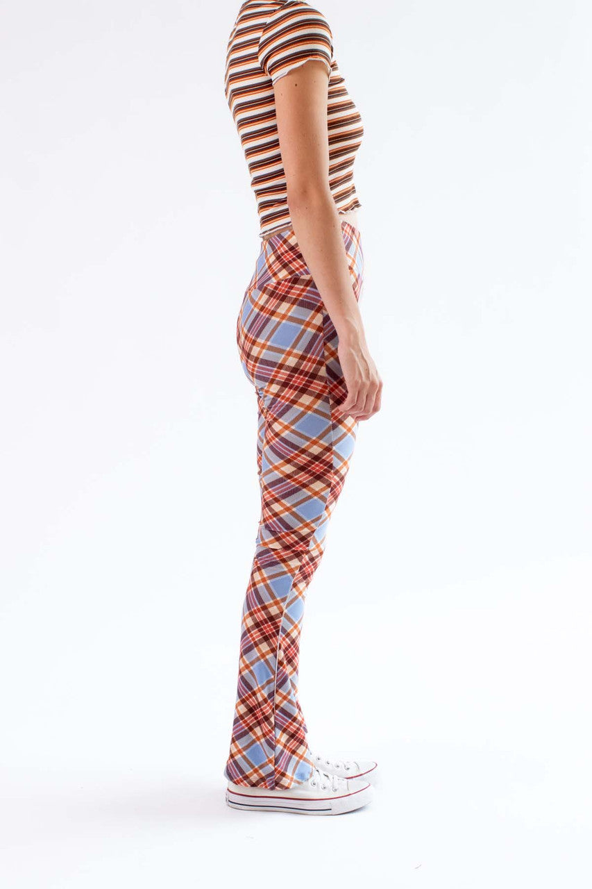 Maple Plaid Bell Bottoms