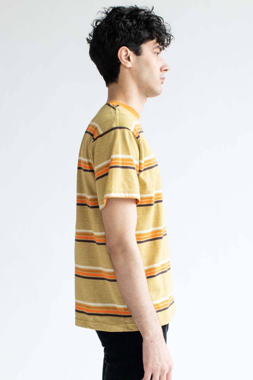 Marled Gold Striped T-Shirt