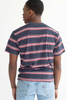Marled Navy Striped T-Shirt