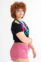 Mauve Thermal Dolphin Shorts (Extended Sizes)