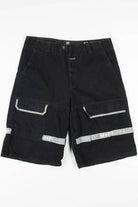 Men's Black Velcro Detail Cargo Shorts 267 (sz. 38)