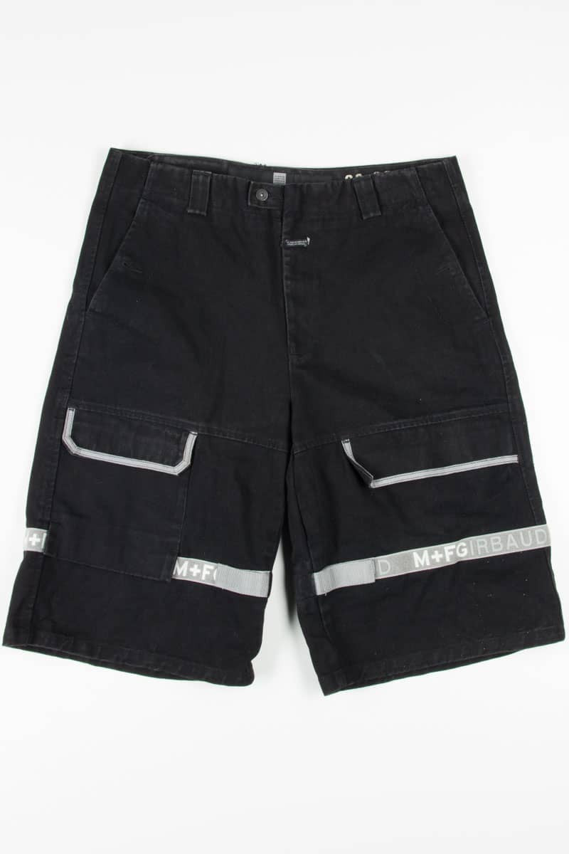 Men's Black Velcro Detail Cargo Shorts 267 (sz. 38)