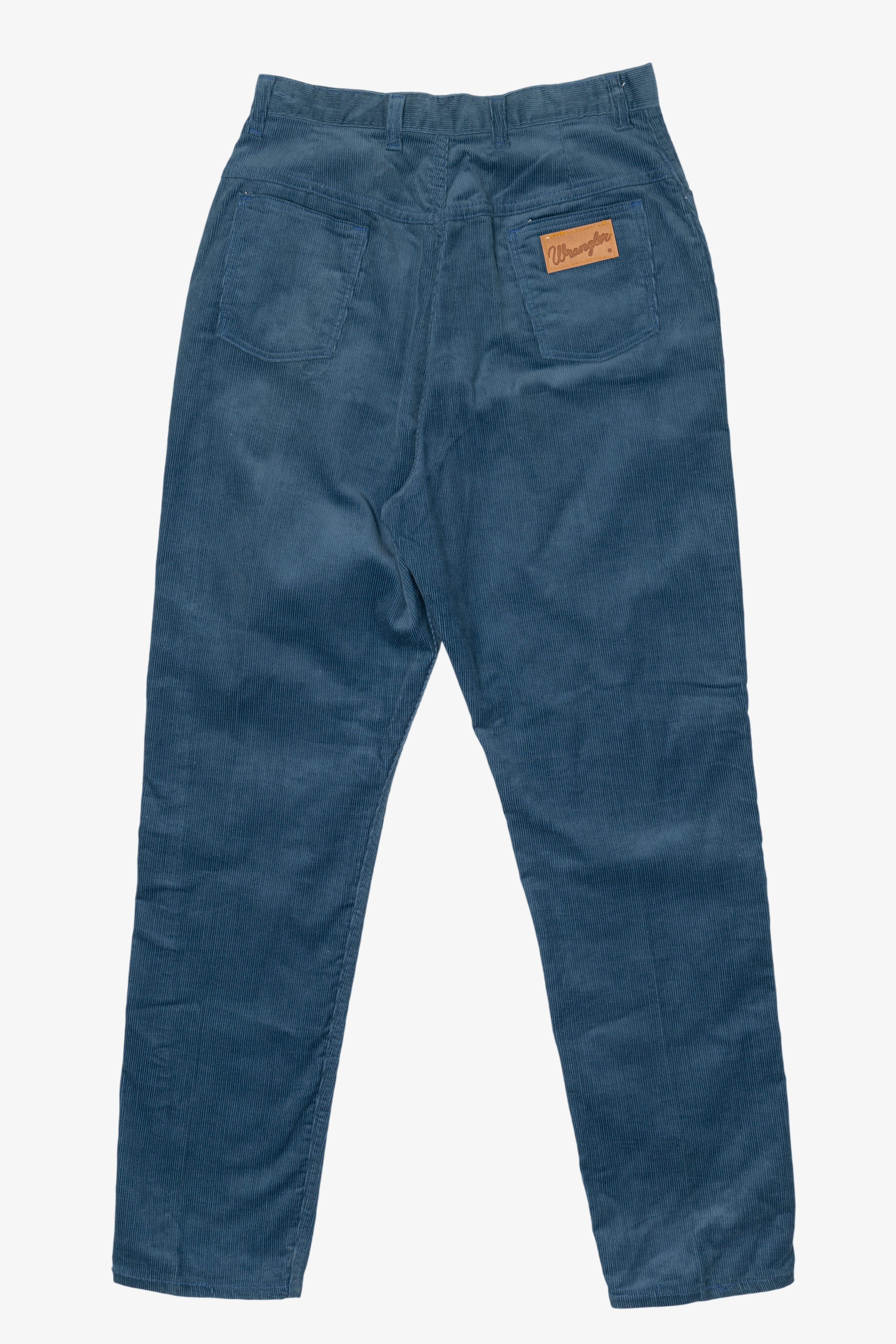 Vintage Blue Corduroy Wrangler Blue Bell Pants (1960s)