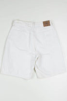 White Button Front Denim Shorts (sz. 32)