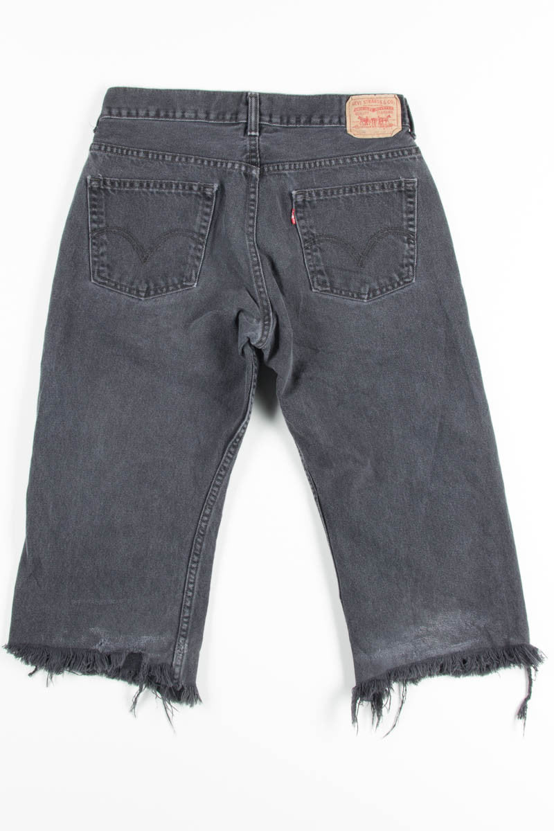 Black Levi's Cutt-off Denim Shorts 47