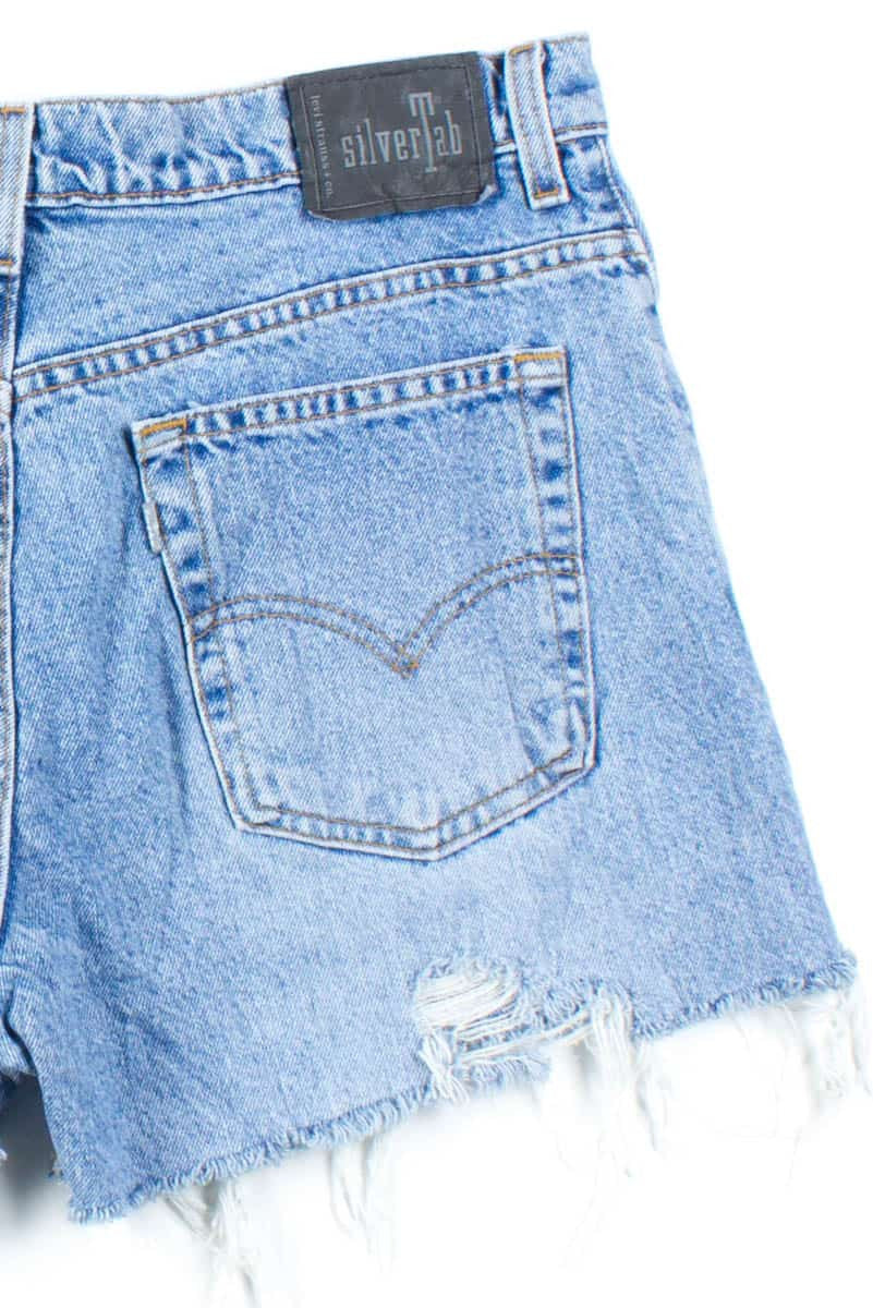 Vintage Distressed Levi's Denim Cut Off Shorts (sz. 13 Jr. M))