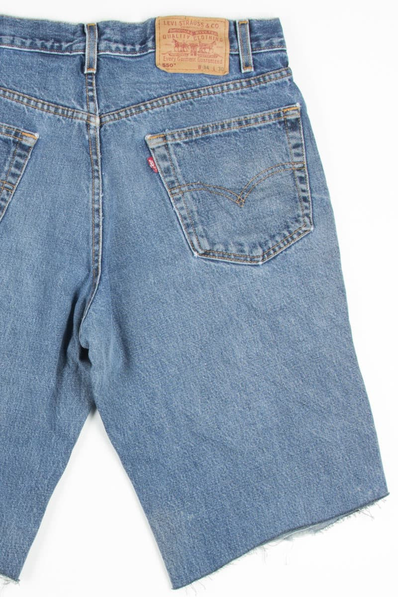 Levi's Medium Wash Cut Off Denim Shorts (sz. 34)