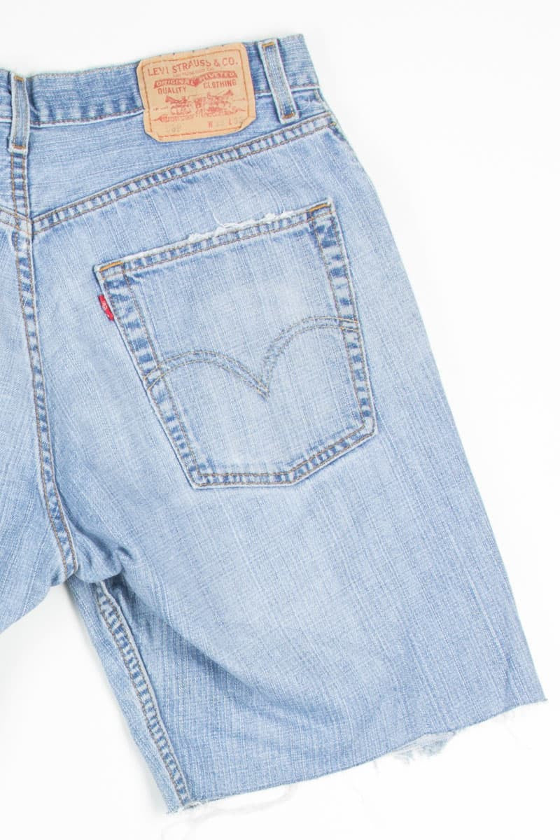 Levi's Light Washed Cut Off Denim Shorts (sz. 33)