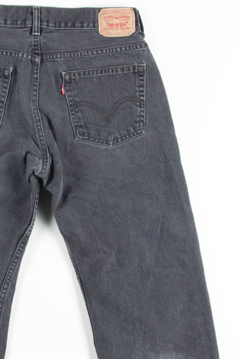 Black Levi's Cutt-off Denim Shorts 47