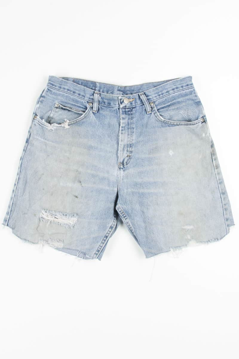 Wrangler Heavy Distressed Cut Off Denim Shorts (sz. 33)