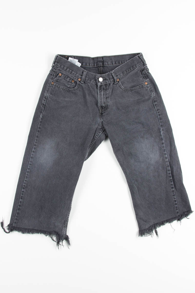 Black Levi's Cutt-off Denim Shorts 47