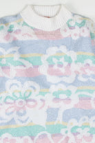 Pastel Floral 80s Sweater 2626