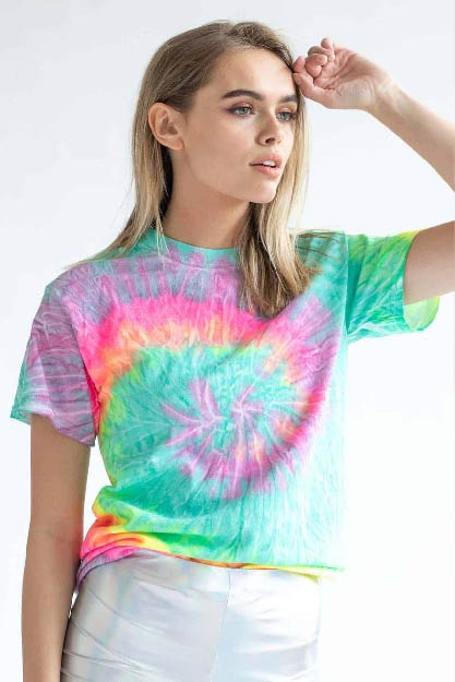 完売　Salsation Wear V-Tshirt BROWN Tie-dye 7.5oz Max Heavyweight Tie Dye T-Shirt – Shakawear.com