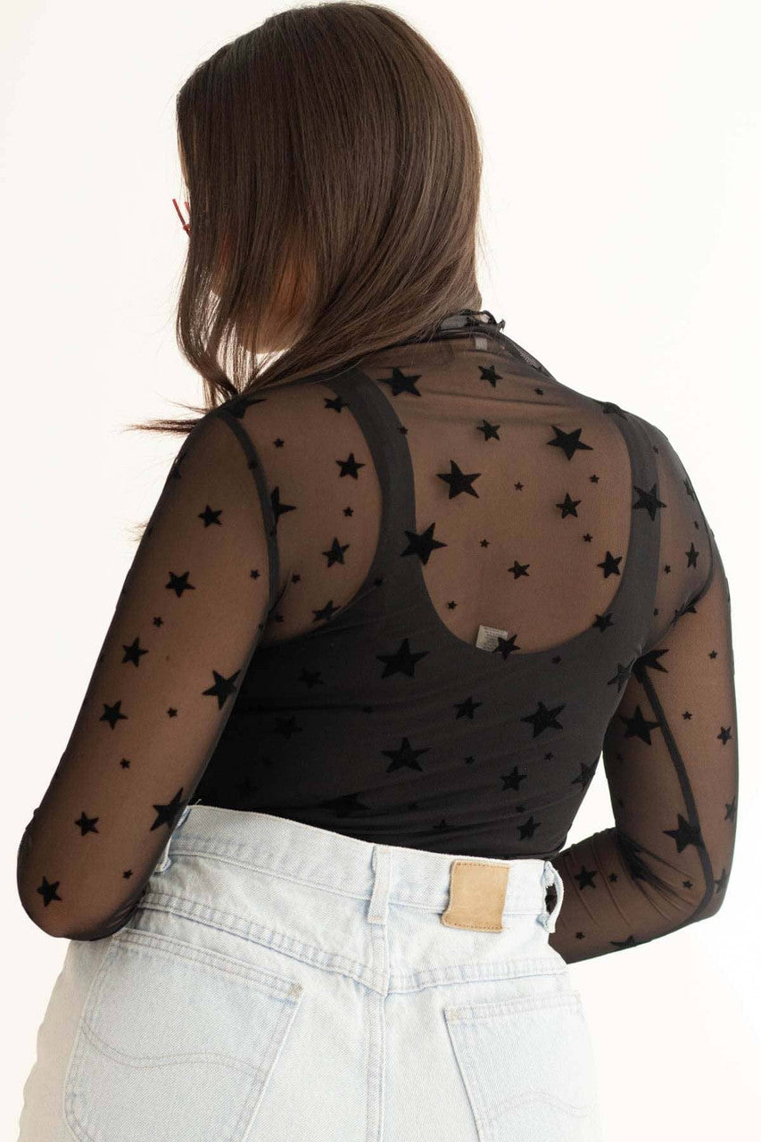Mesh Star Bodysuit