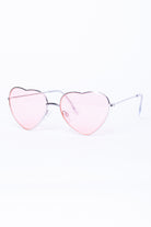 Metal Frame Heart Sunglasses