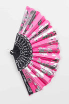 Metallic Floral Fan