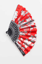 Metallic Floral Fan