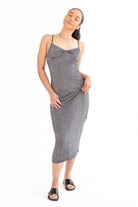 Metallic Cami Midi Dress