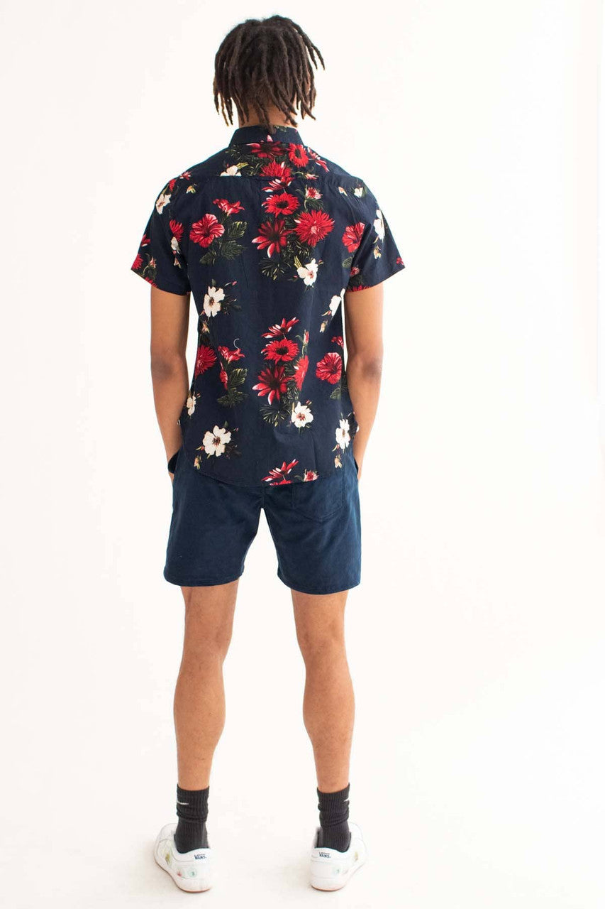 Midnight Navy Corduroy Shorts