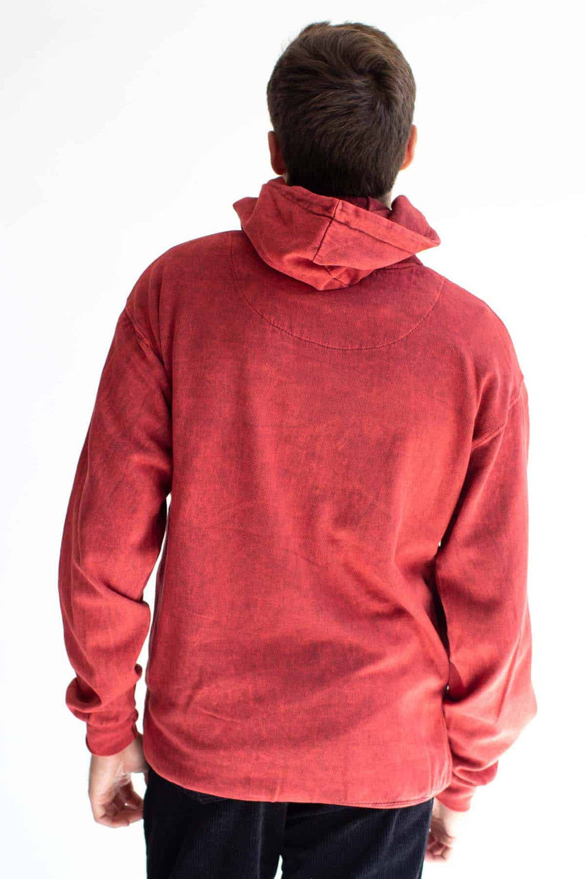 Mineral Red Tie Dye Hoodie