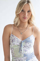 Mint & Periwinkle Patchwork Maxi Dress