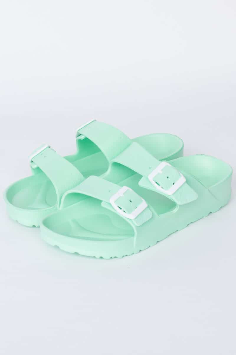 Mint Foam Sandals