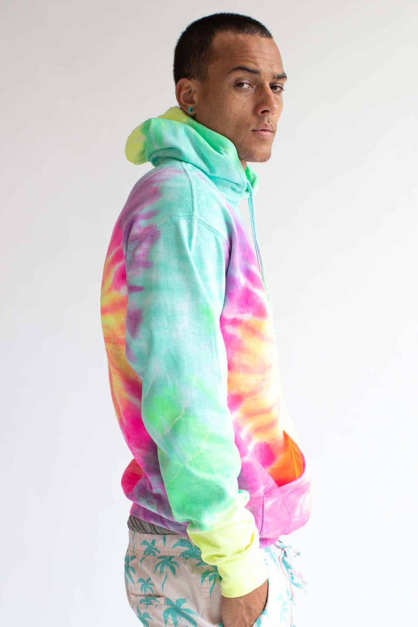Fresh Rainbow Tie Dye Hoodie – Ragstock