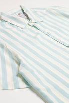 Mint Vertical Striped Button Up Shirt