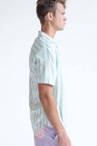 Mint Vertical Striped Button Up Shirt