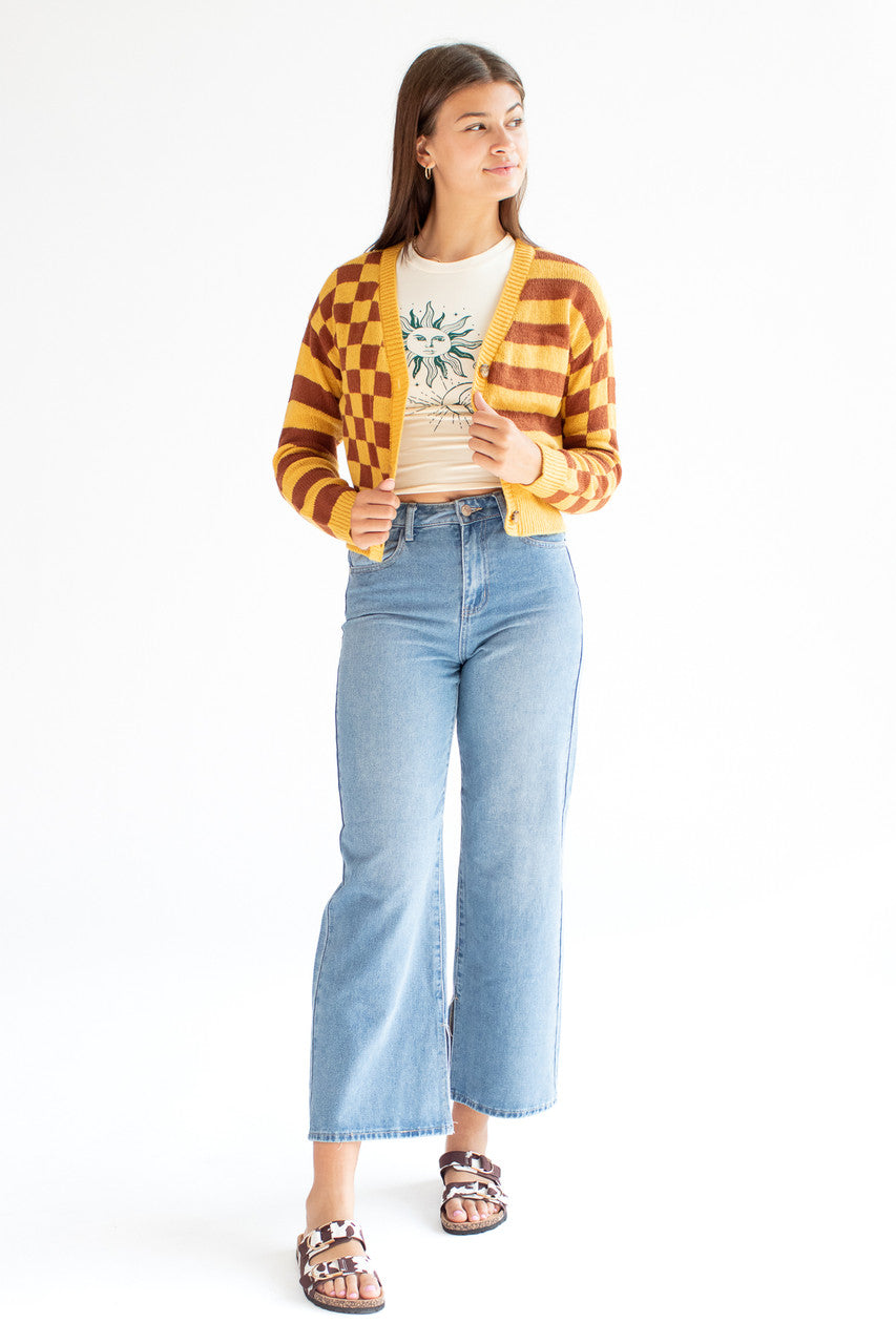 Mixed Pattern Cardigan