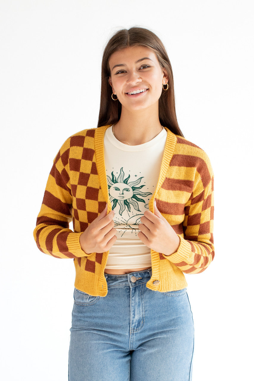 Mixed Pattern Cardigan