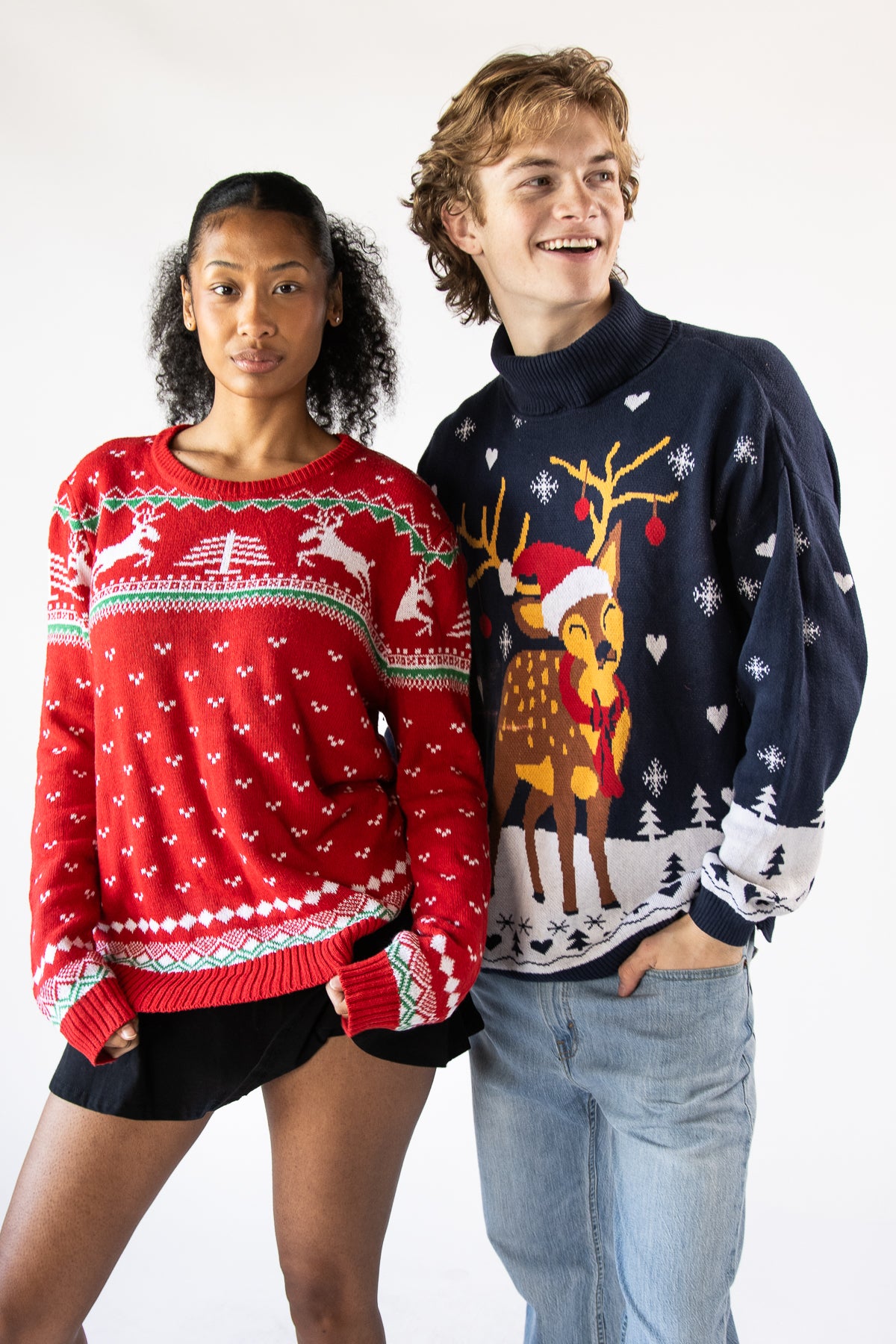 Mystery Recycled Modern Ugly Christmas Sweater