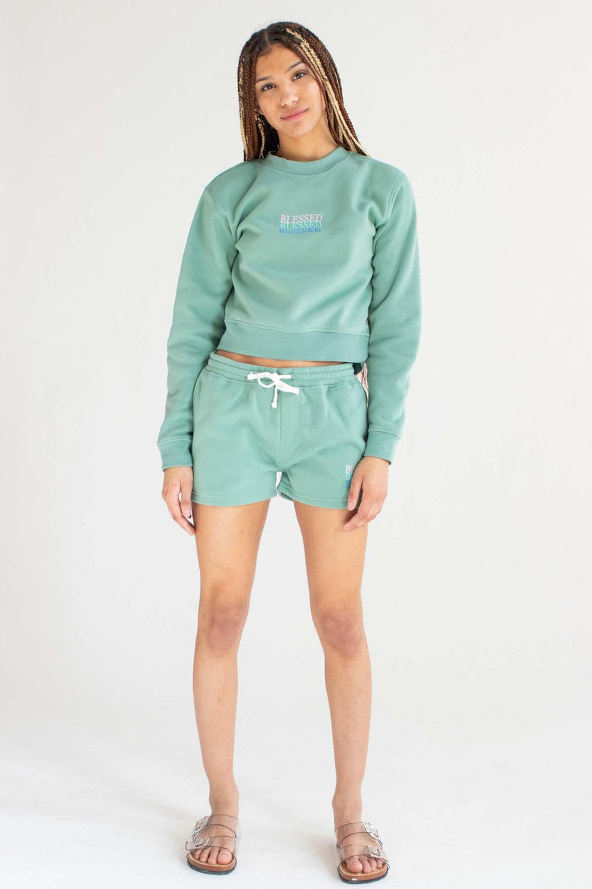 Blessed Sweatshirt & Shorts Set