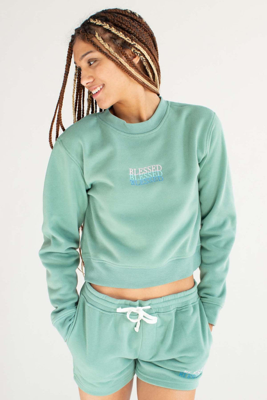 Blessed Sweatshirt & Shorts Set