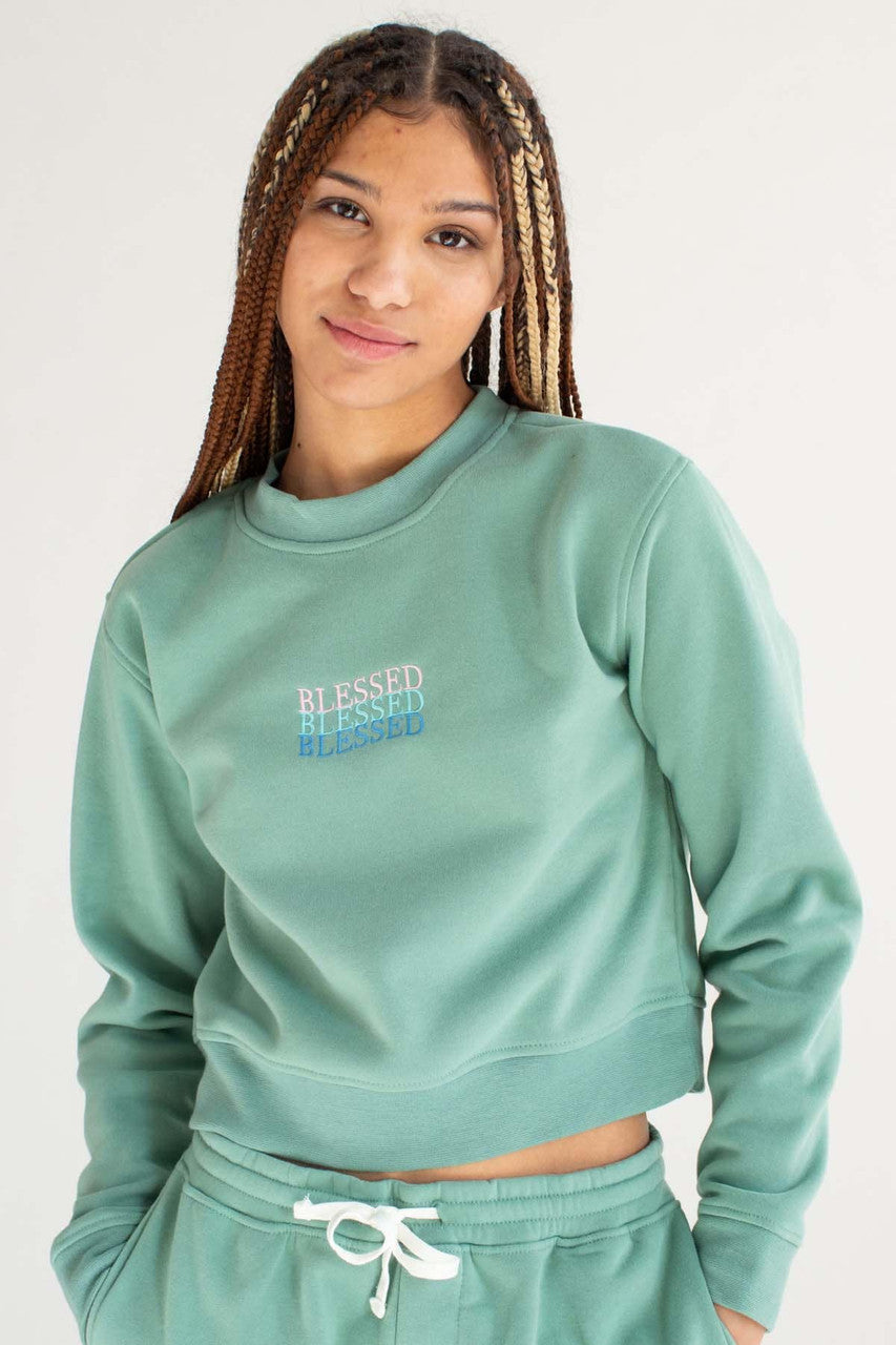 Blessed Sweatshirt & Shorts Set